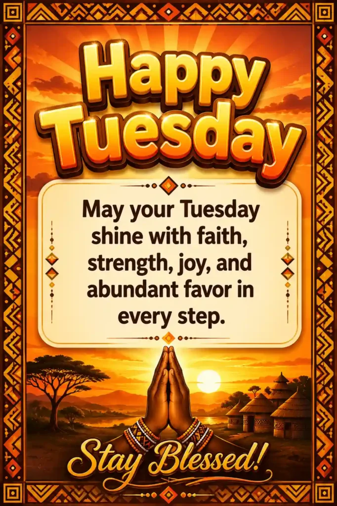 African American Tuesday Blessings GIF