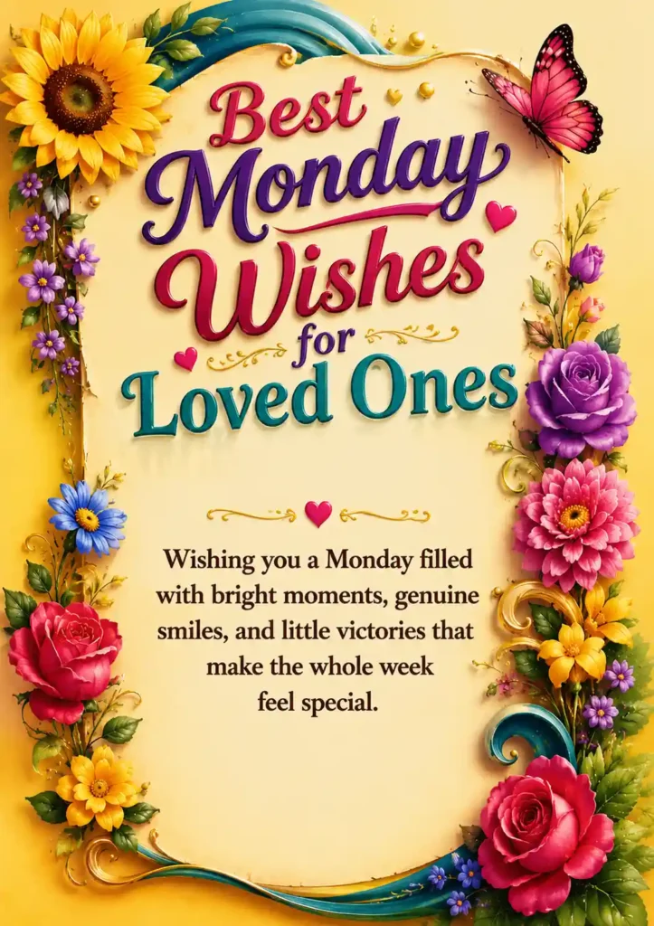Beautiful Monday Greetings and Blessings