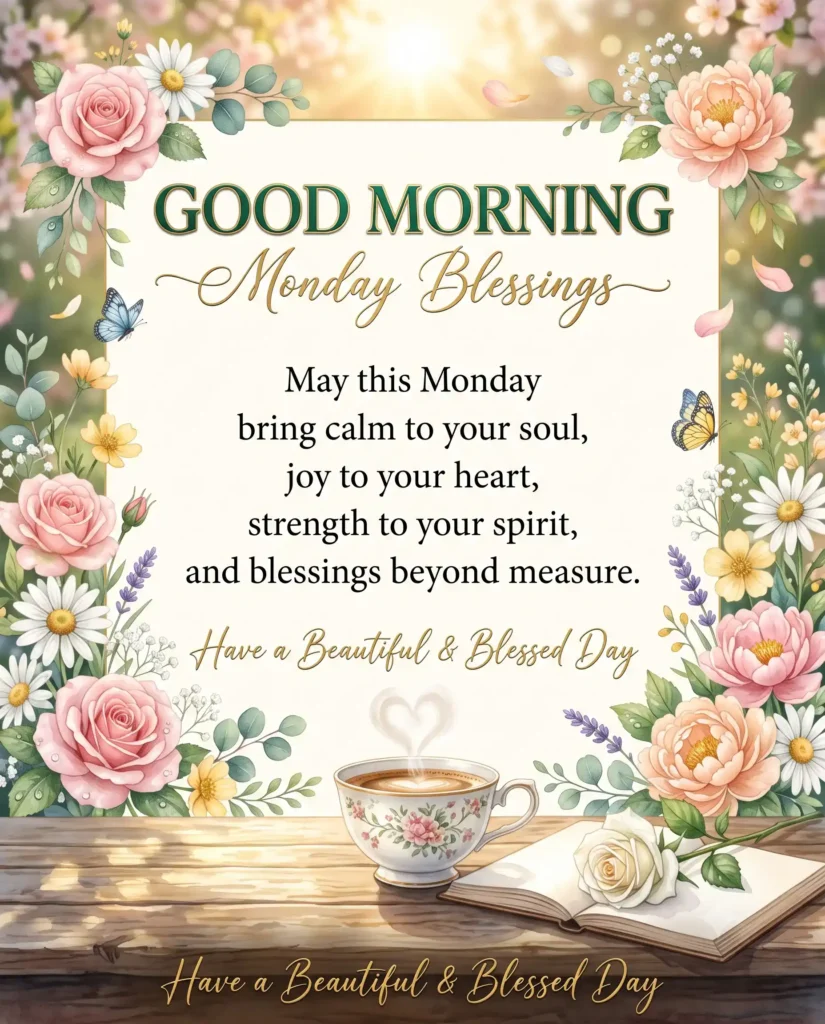 Good Morning Monday Blessings