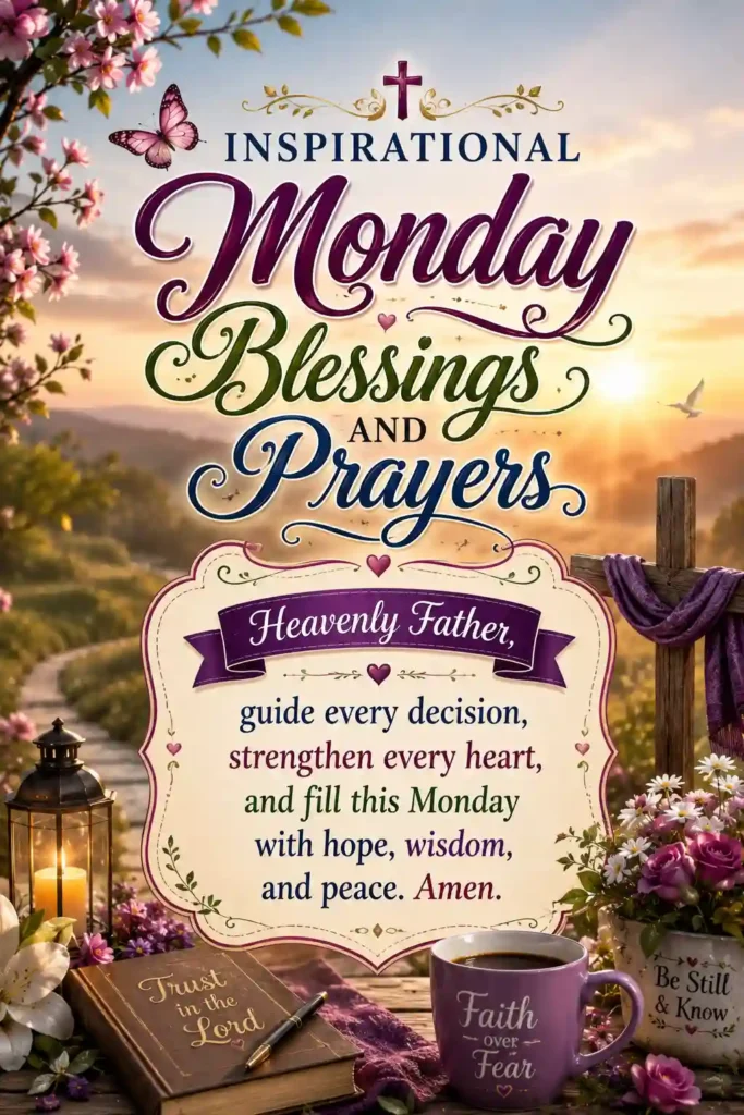 Inspirational Monday Blessings and Prayers