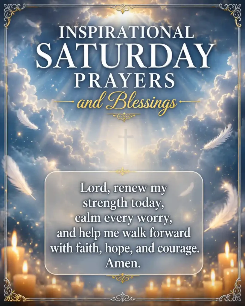 Inspirational Saturday Prayers and Blessings