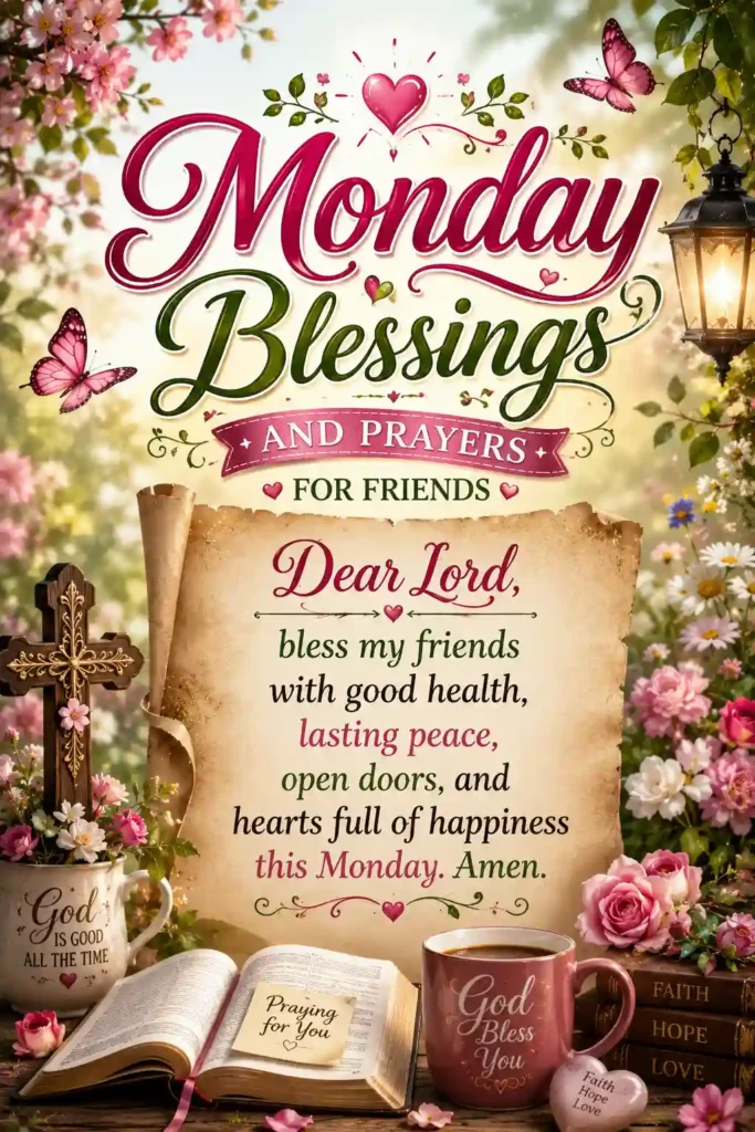 Monday Blessings and Prayers for Friends