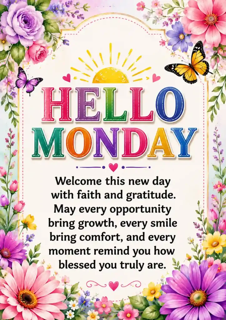 Monday Blessings Images