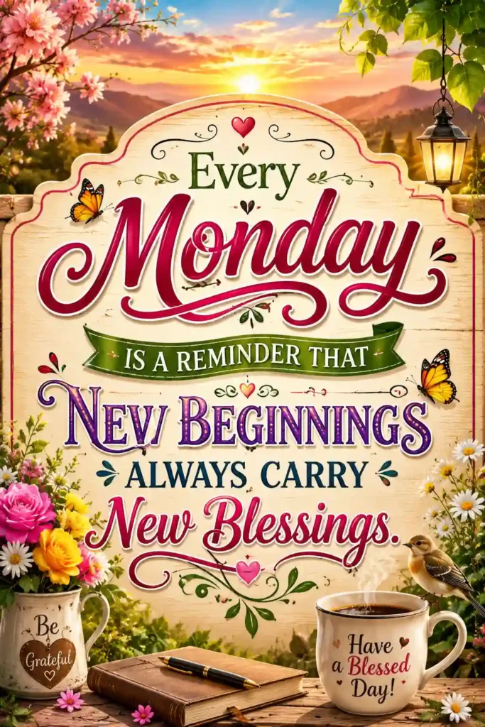 Monday Blessings Quotes