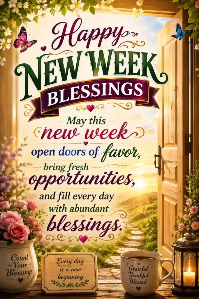 Monday New Week Blessings