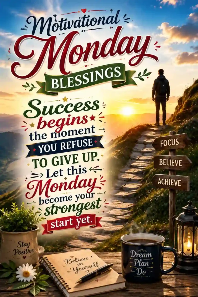 Motivational Monday Blessings Quotes