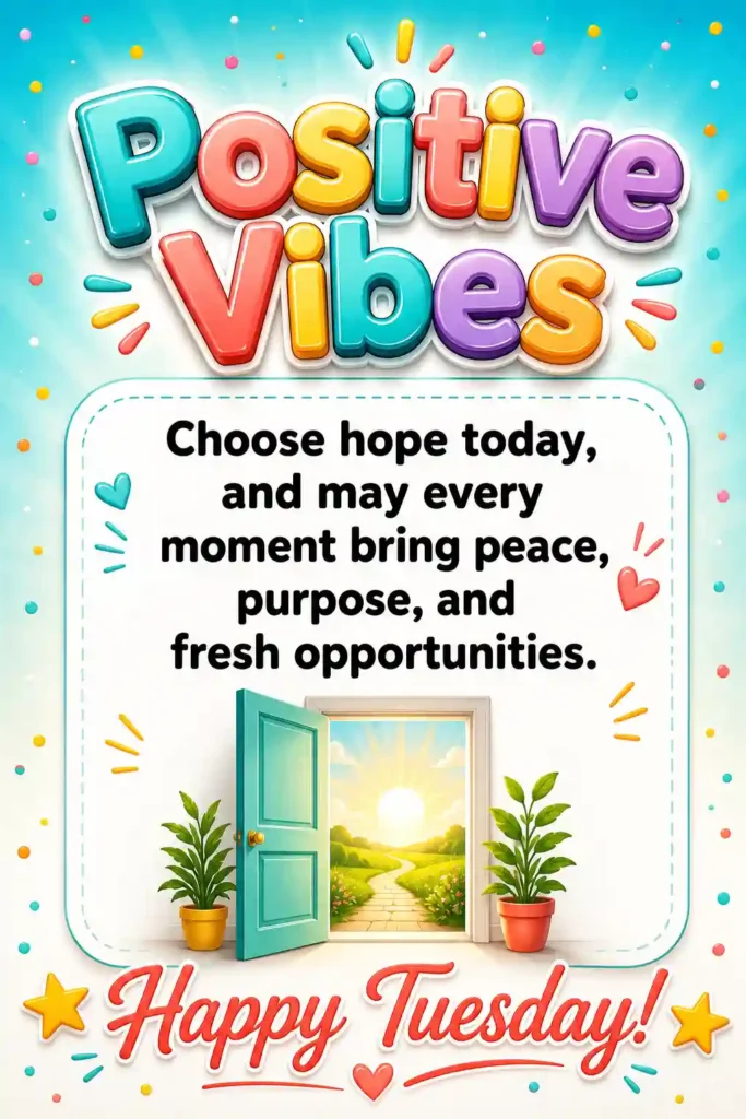 Positive Tuesday Blessings