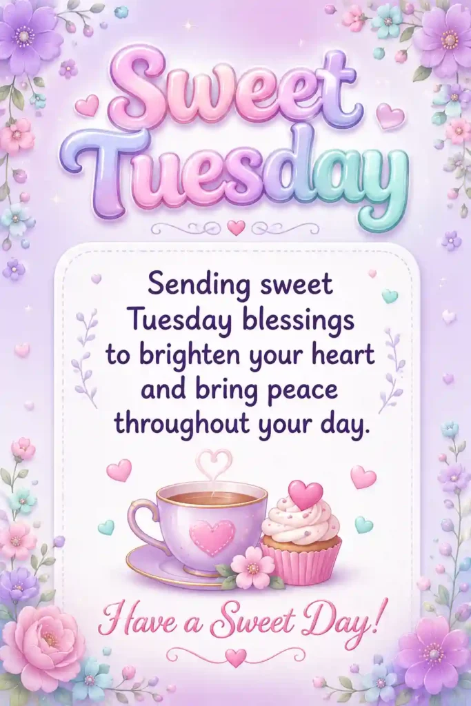 Sweet Tuesday Greetings and Blessings