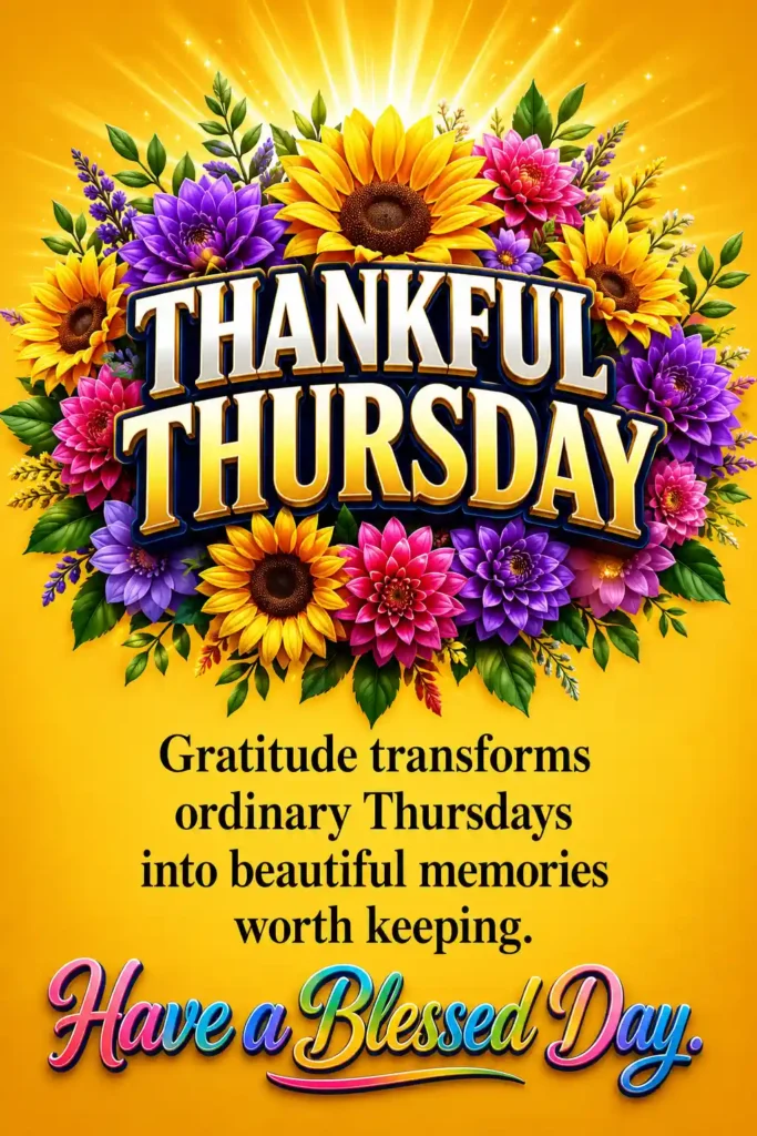 Thankful Thursday Blessings 