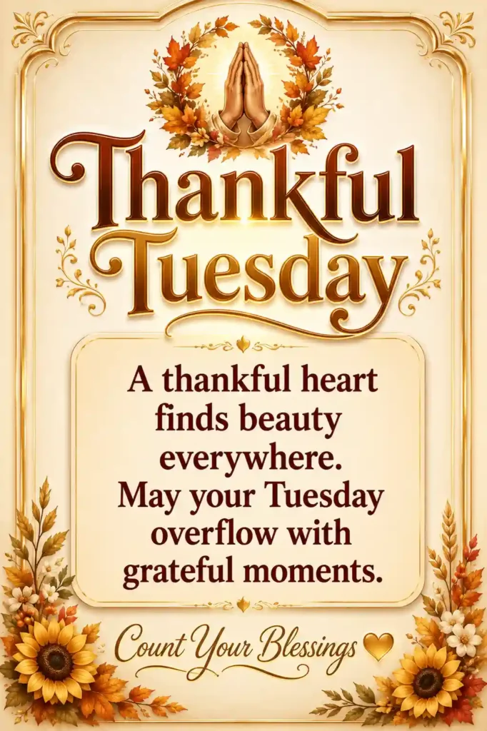 Thankful Tuesday Blessings