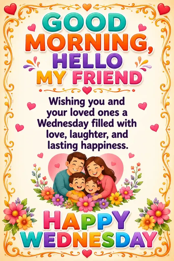 Wonderful Wednesday Wishes for Family and Friends