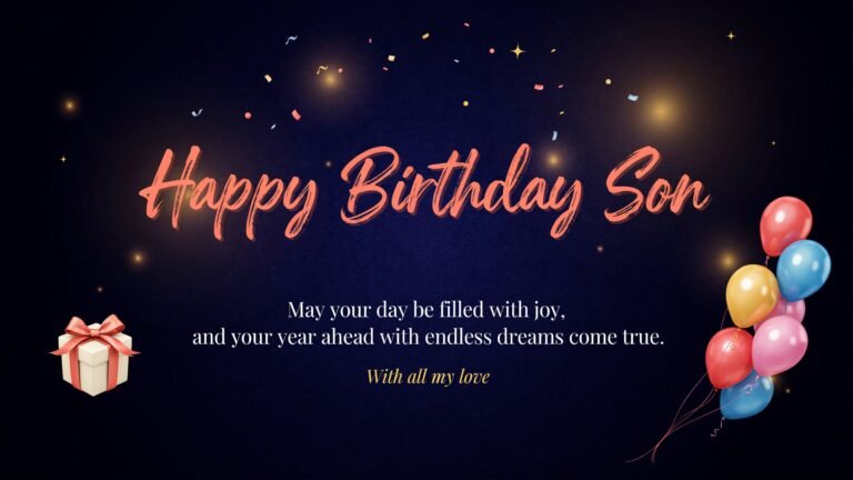 Birthday Wishes for Son