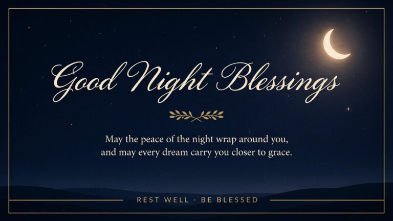 Good Night Blessings
