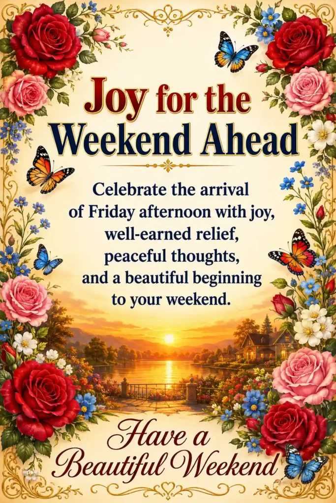 Friday Afternoon Blessings