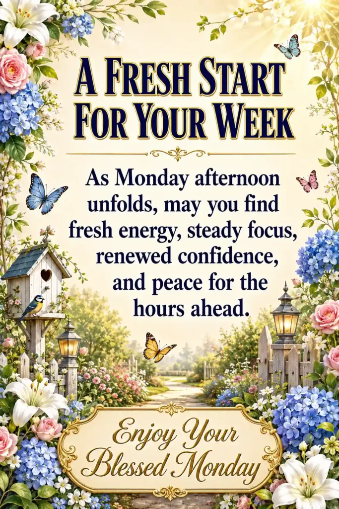 Monday Afternoon Blessings