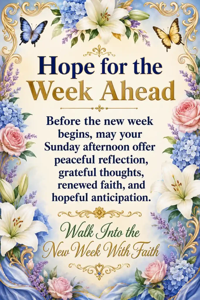 Sunday Afternoon Blessings