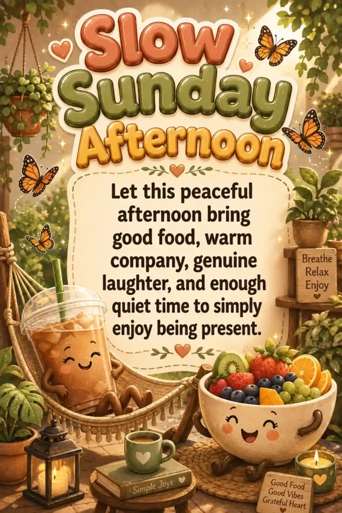 Sunday Afternoon Blessings
