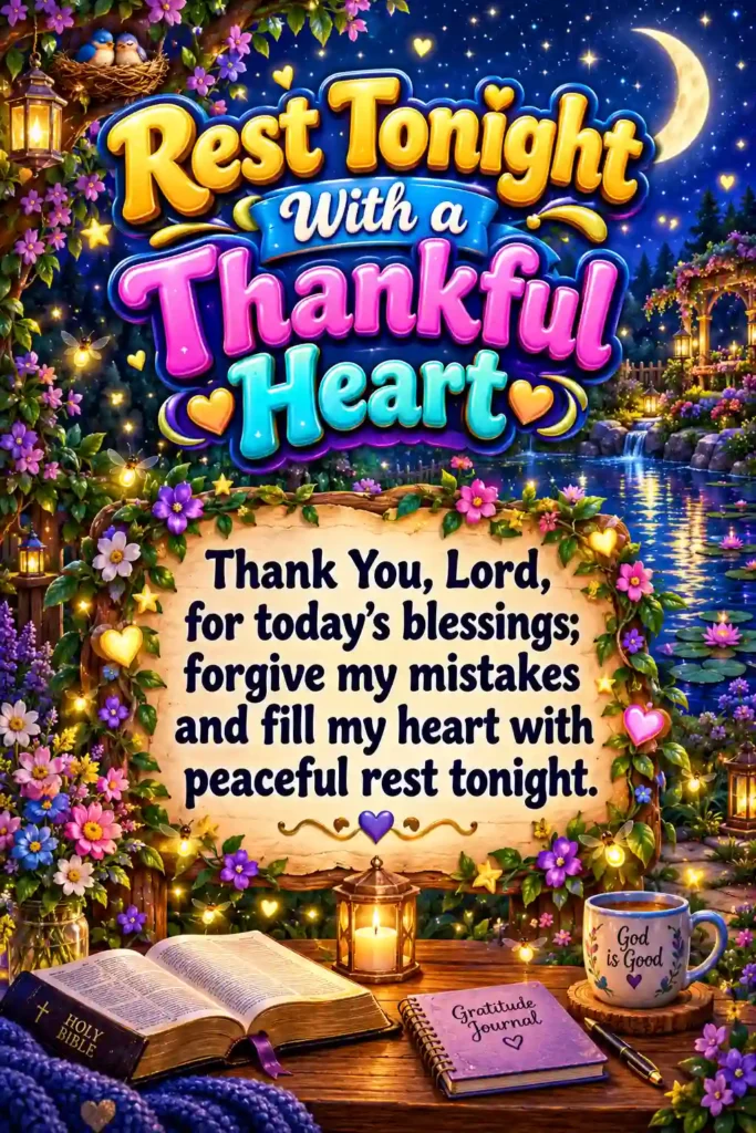 Evening Prayers of Gratitude and Reflection